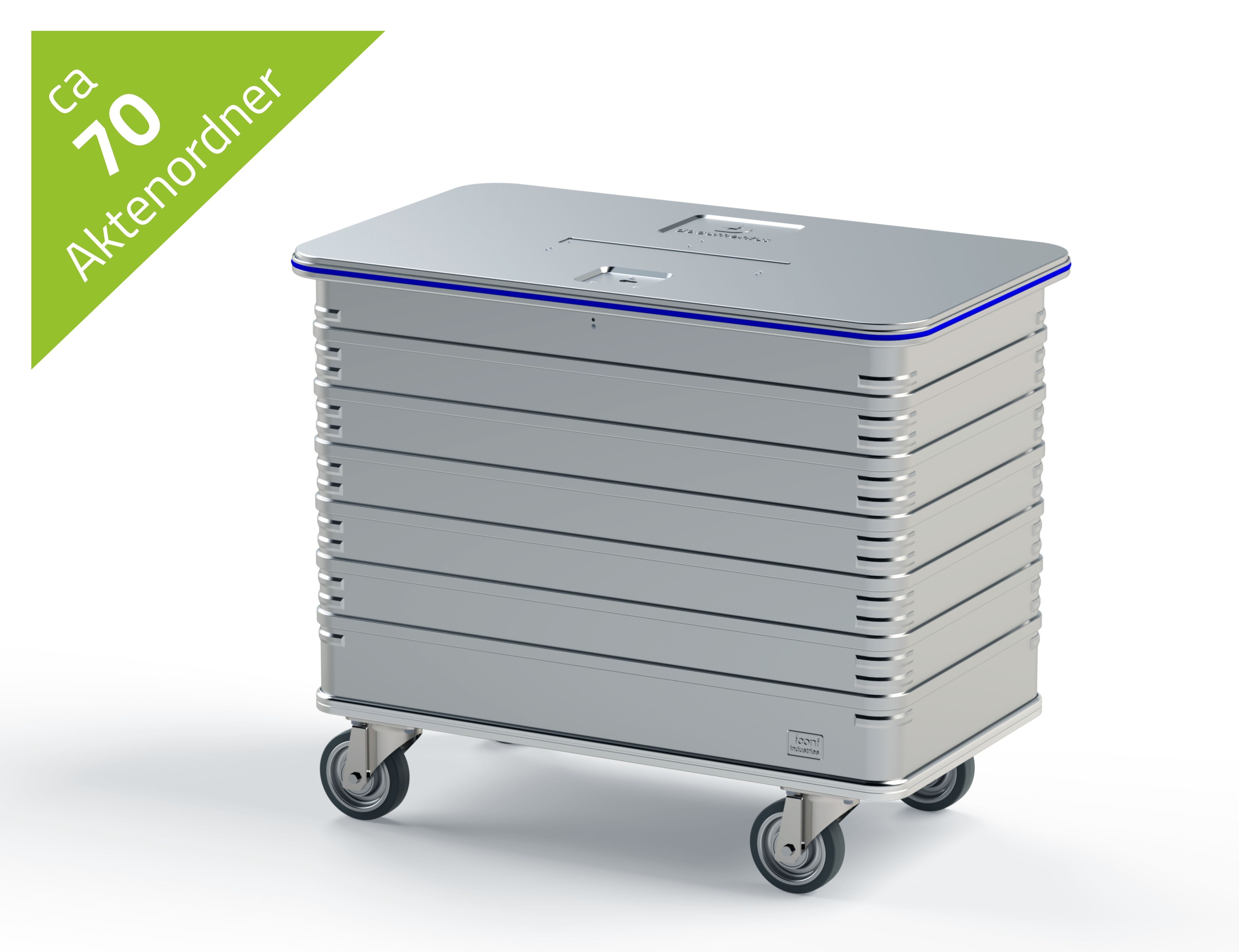 Sicherheitsbehälter 500 Liter für die Aktenvernichtung inkl. Aufstellpauschale